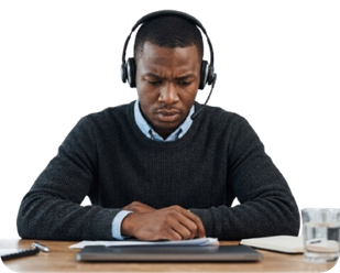 Frustrated sales rep